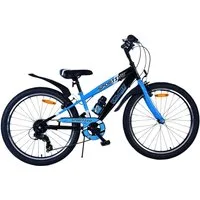 Volare Kinderfahrrad 24 Zoll Kinder Fahrrad Kinderfahrrad Rad Bike 7 Gang Sportivo Bl 24112, 7 Gang Shimano, Kettenschaltung, Seitenständer, Schutzbleche, Trinkflasche, Klingel