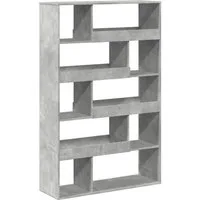 vidaXL Bücherregal Raumteiler Betongrau 100x33x156,5 cm Holzwerkstoff, 1-tlg.