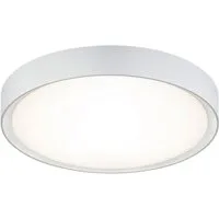 TRIO Leuchten LED Deckenleuchte, LED fest integriert, Warmweiß, Flache Badezimmer Lampe, Bad-Lampe Decke in Weiß, Gäste WC, Ø 33cm