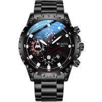 Forrlite Quarzuhr Quarzuhr, Herren-Armbanduhr, Multifunktionsuhr HerrenUhr, (Quarz Uhr mit Edelstahl Armband), Multifunktionsuhr Armbanduhr, für Liebhaber Herrenuhren
