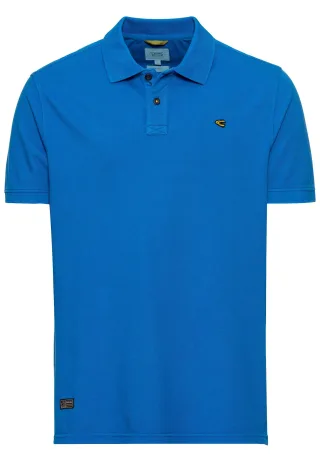 camel active - Piqué Poloshirt aus zertifiziertem Organic Cotton strong blue - Gr. - M