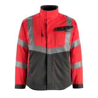 MASCOT Oxford Jacke SAFE SUPREME Hi-vis Rot / Dunkelanthrazit 4XL - 15509-860-22218-4XL