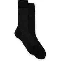 BOSS Socken 2P Houndstooth MC (Packung, 2-Paar, 2er Pack) mit eingesticktem Markenlogo