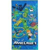 BERONAGE Strandtuch Minecraft Badetuch Slurp 75x150 cm Strandtuch Handtuch, (1-St), Frottee in Velours-Qualität