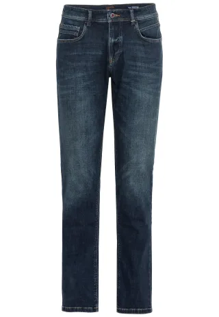 camel active - Regular Fit 5-Pocket Jeans aus Baumwolle dark greencast - Gr. - 32