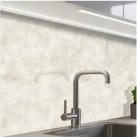 KitchenYeah Küchenrückwand Muster selbstklebend (keine Folie) Cremebeige - Marmor - Adern, (1-tlg), Spritzschutz, Küche, Rückwand, Küchenwand, Küchenfront, 30x20 cm