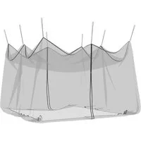 vidaXL Moskitonetz Garten Mücken Netz 156 Mesh Schwarz 4 x 4 x 2,5 m Polyester (1 St)