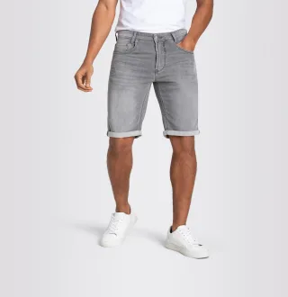 MAC - MAC JEANS - Jogn Bermuda, Light Sweat Denim grau - Gr. - 40