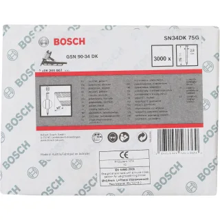Bosch D-Kopf Streifennagel, verzinkt, glatt - 2608200007