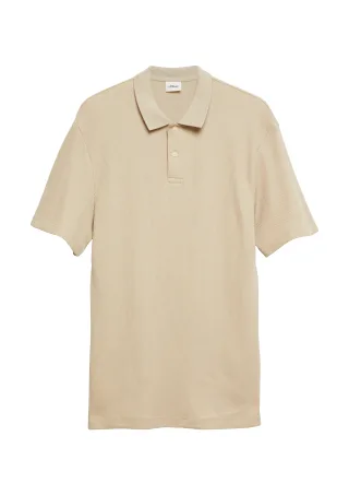s.Oliver - Polo-Shirt beige - Gr. - S
