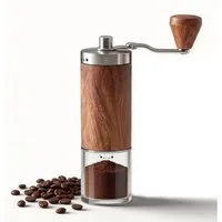 ANYSUN Kaffeemühle manuell für Kaffeebohnen, Handkaffeemühle mit Keramikmahlwerk, 30 g Bohnenbehälter, 30 g Bohnenbehälter, manuelle Kaffeemühle für Zuhause, Reise & Camping