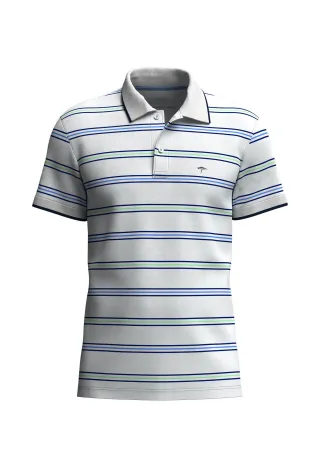 FYNCH-HATTON - Polo, stripe white - Gr. - L