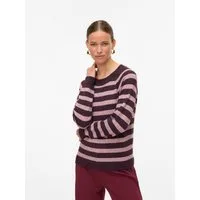 Vero Moda Rundhalspullover VMDOFFY LS O-NECK BLOUSE GA NOOS Materialmix, regular fit