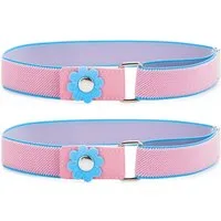 Ladeheid Stoffgürtel 2x Elastischer Kinder Gürtel Elastik-Gürtel 1-6 Jahre 34-65 cm P15-2B (Set, 2-St., 2 Stück)