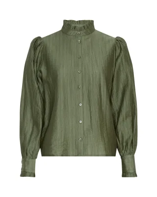 msch copenhagen - MSCHFemine Shirt olivine - Gr. - XS