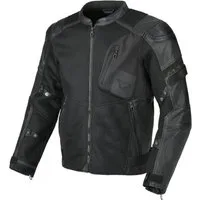 Macna Motorradjacke Olsan Solid perforierte Motorrad Leder- / Textiljacke perforiert