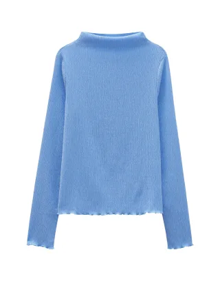 someday - Langarmshirt - Keloni blau - Gr. - 38