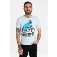 LOGOSHIRT T-Shirt Sesamstrasse - Krümelmonster Motorrad mit lizenziertem Print