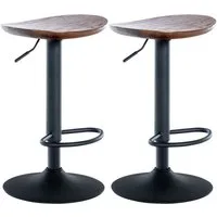 CLP Barhocker Skelde (Set, 2 St., 2er), höhenverstellbar, Massivholz-Sitz