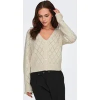 JDY Strickjacke JDYLETTY L/S V-NECK STRUC CARDI KNT NOOS
