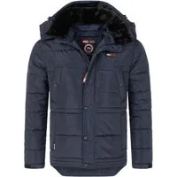 Rock Creek Winterjacke Herren Jacke mit Kunstfellkragen H-393