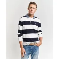 Gant Langarm-Poloshirt REG CHAMBRAY STRIPE HEAVY RUGGER