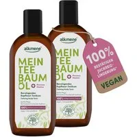 alkmene Haartonikum 2x Teebaumöl Kopfhaut Tonikum Juckreiz Linderung 100% bestätigt vegan, 2-tlg.