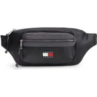 Tommy Jeans Bauchtasche TJM ELEVATED PU BUMBAG, Unisex Gürteltasche, Crossbody Bag mit Logo-Aufnäher