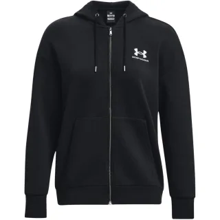 Under Armour - "Essential" Hoodie mit durchgehendem Reißverschluss für Damen, Drop-Ärmel (Schwarz)