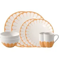 Villeroy & Boch Geschirr-Set (8-tlg), 2 Personen, Porzellan, Premium Porcelain, mikrow.- & spülm.sicher, Made in Germany