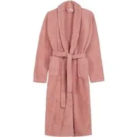 hip Unisex-Bademantel Hip Bathrobe uni - Blue, Midilänge, Walkfrottee, Schalkragen, Gürtel, Schalkragen, Gürtel, Taschen, Baumwolle, Frottee, Weich