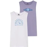 Quiksilver Tanktop FREEDOM SHADE TANK PACK (2-tlg) 2er-Pack, ärmelloses Design, aus Baumwolle