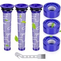 MSM HEPA-Filter 3X Set Filter Für Dyson V7 V8 Absolute Animal Pro Akku-Staubsauger