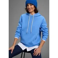 DELMAO Kapuzensweatshirt Angeraute Baumwollmischung mit Kapuze und Kängurutasche