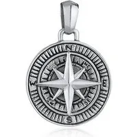 Kuzzoi Kettenanhänger Kompass Cool Massiv 925 Silber