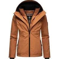 Marikoo Outdoorjacke Erdbeere sportliche Funktionsjacke mit Kapuze