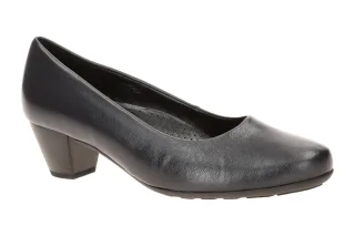 Gabor 3027.01.002 Pumps dark-blue Echtleder Gummisohle 4,5cm Absatz