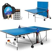 Gewo Tischtennisplatte Outdoor AWR Easy, Tischtennistisch klappbar, blau (1-tlg)