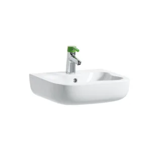 LAUFEN Florakids Handwaschbecken 8150310001041 45 x 41 cm, weiß, mit Überlauf, 1 Hahnloch