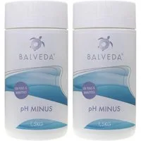 BALVEDA Poolpflege BALVEDA pH MINUS Granulat 2x 1,5 kg, (2er Set), pH-Wert Regulierung