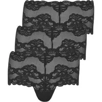 Nina Von C. Panty 3er Pack Damen Hipster Slipboutique (Packung, 3-St) Zwickel