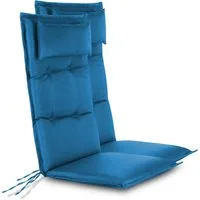 Aspero Hochlehnerauflage 2 Hochlehner Stuhlauflagen Sitzpolster, (Set), Wasserdicht