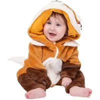 Corimori Strampler Baby Onesie Jumpsuit Kostüm in den Größen 60-90cm (1-tlg) Strampler, Fasching, Kigurumi, Tierkostüme, Babys, Fuchs "Faye"