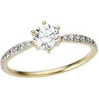 Firetti Goldring Schmuck Geschenk Gold 333 Vorsteckring, Verlobungsring, mit Zirkonia (synth)