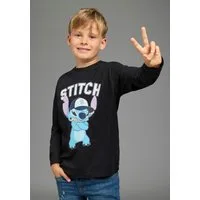 KIDSWORLD Langarmshirt STITCH Shirt für Jungen, Disney Disney-Shirt, modischer Stil, Basic-Passform, mit Rundhalsausschnitt
