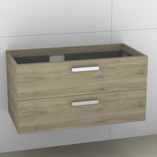 Artiqua 414 Waschtischunterschrank für Venticello 4134L2 Sanremo Eiche quer NB, 414-WU2L-V107-7144-4 414-WU2L-V107-7144-428