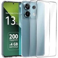 CoolGadget Handyhülle Transparent als 2in1 Schutz Cover Set für Xiaomi Redmi Note 9 Pro 9S 6,67 Zoll, 2x Glas Display Schutz Folie + 1x Case Hülle für Redmi Note 9 Pro 9S