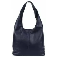 ITALYSHOP24 Shopper Made in Italy Damen echtes Leder Tasche Schultertasche Umhängetasche, Hobo Bag große Hauptfach Alltagstasche mit viel Stauraum leicht bequem
