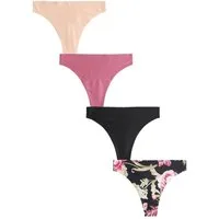 Next String Hygiene-Slip mittelstarke Periode, Tanga 4er-Pack (4-St)