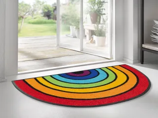Round Rainbow wash + dry Fußmatte | Größe: 50x85cm